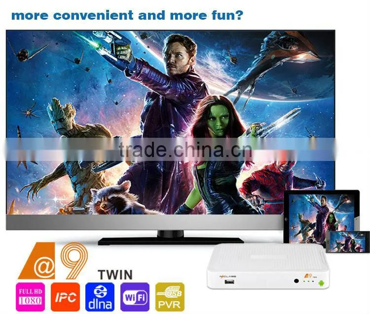 2015 new Azclass A9 Iptv Set Top Box Stalker, Amlogic Quad Core Android 4.4 Tv Box 2G/1, Android Iptv Set Top Box