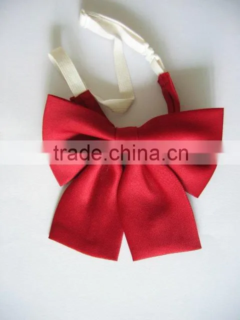 Red hand madewaistcoat bow tie polyester