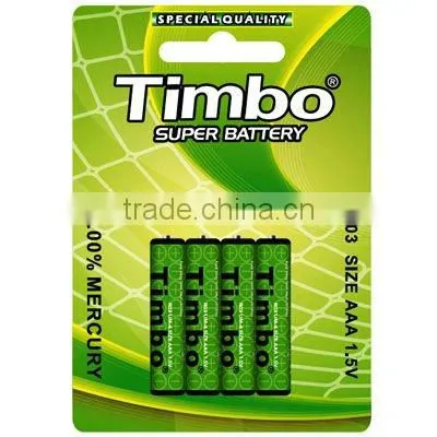 zinc carbon battery size c 1.5v R14P/R03P/R6P/R20P