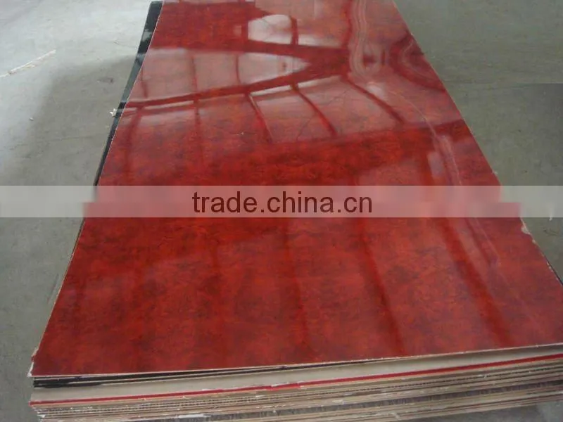 2.5mm white waterproof glossy polyester plywood