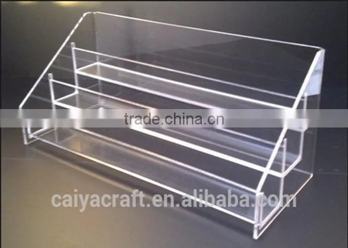 Clear acrylic nail polish stand holder cosmetic storage box