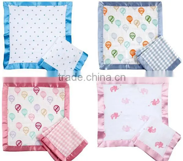 Pink Style and Girl Pattern Muslin Comforter Blanket