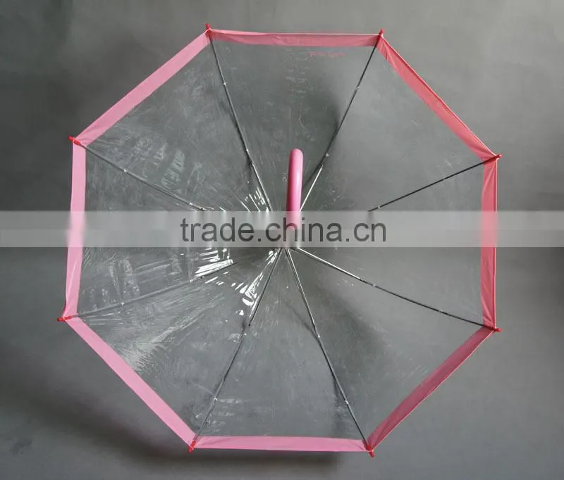 23"x8k dome transparent umbrella from Chinese factory