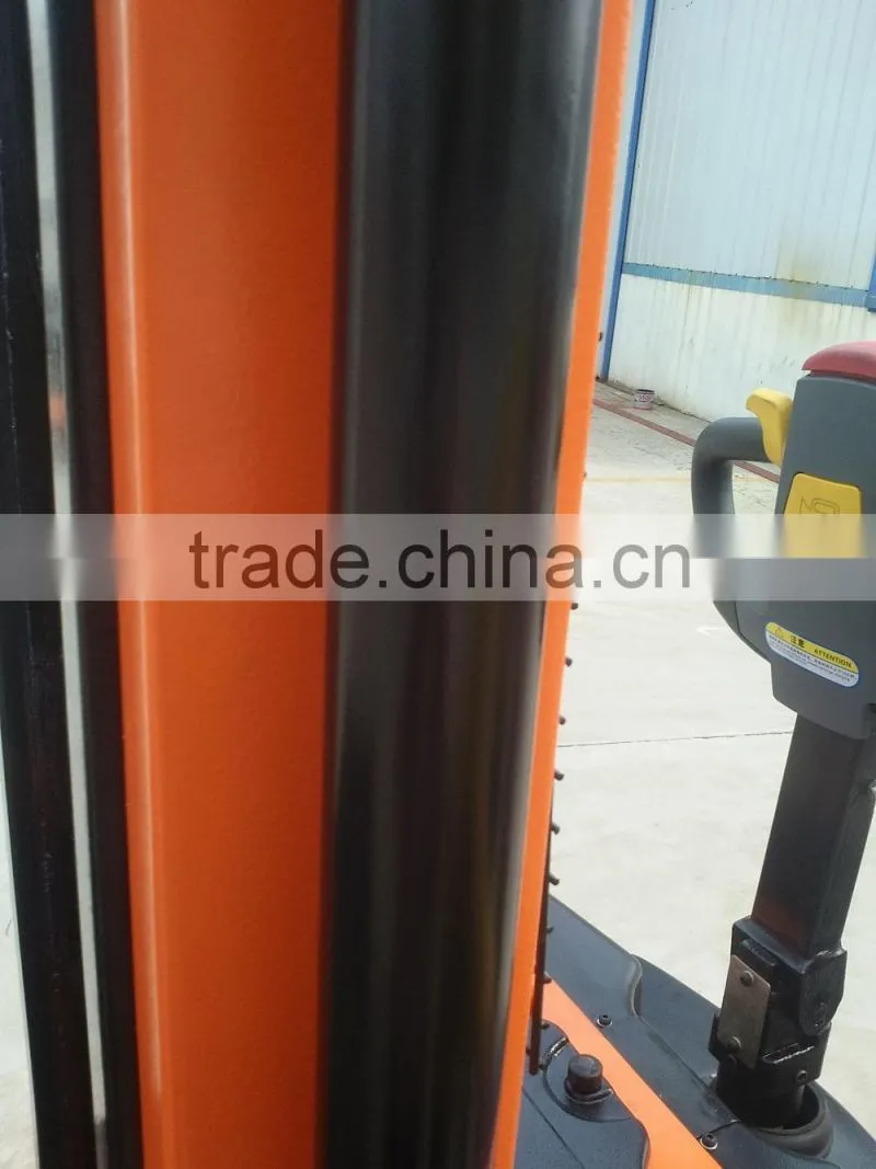 1.2T 4.5m passed CE AC battery powered standing new material handling full electric reach stacker for sale