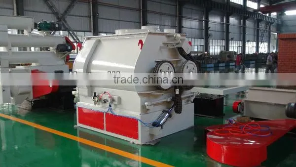 Double paddle shaft animal feed powder mixing machine