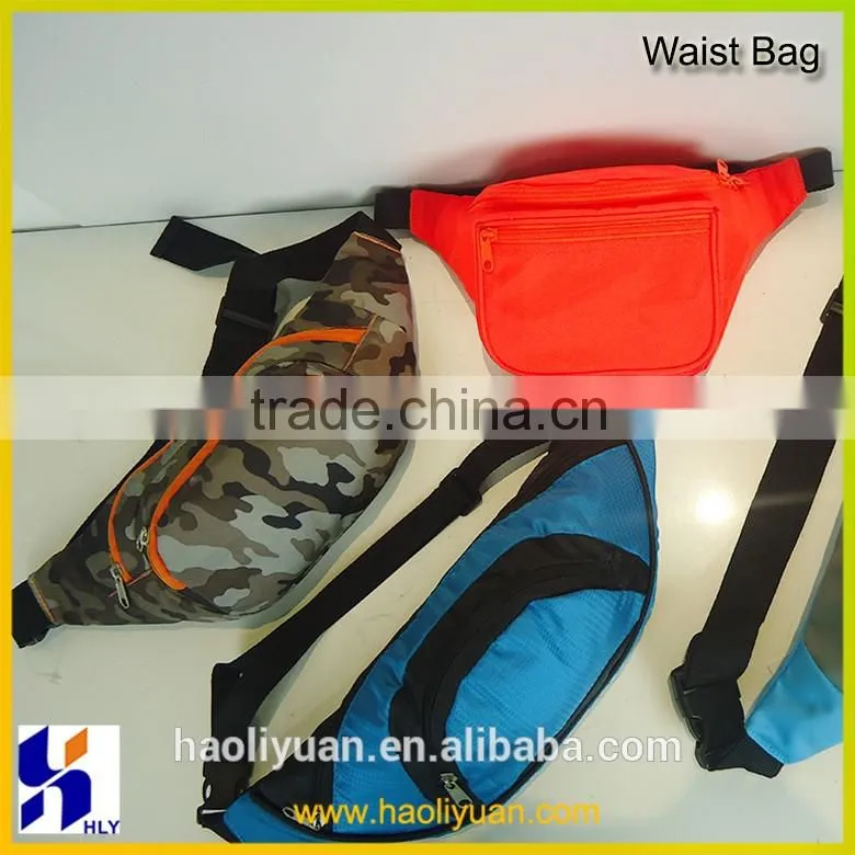 Unisex Neo orange simple sports waist bags