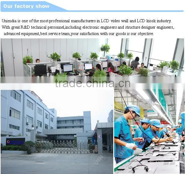 Wifi water-proofed 65 inch LCD touch screen interactive table kiosk