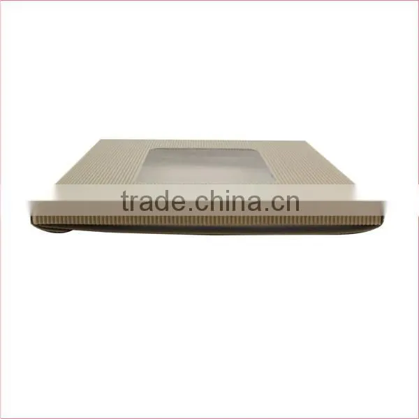 portable folding corrugated box with clear pvc window