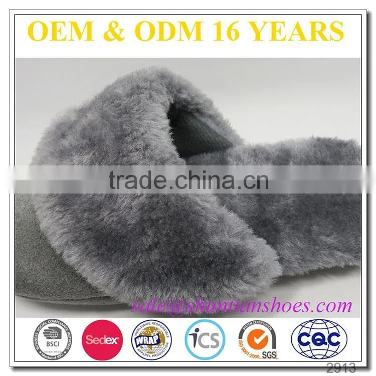 wholesale faux fur unisex cheap slippers