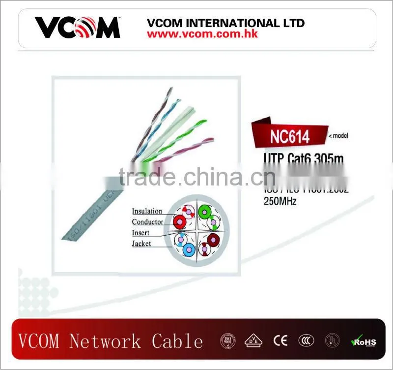 VCOM Brand 305M RJ45 Cat6 Ethernet Network Lan Cable