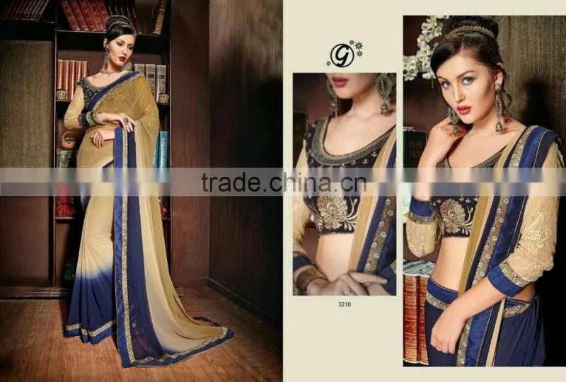 Shaded Designer Sarees For Women
