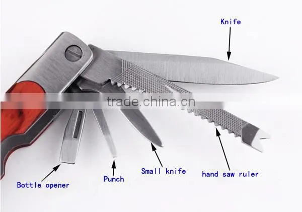 stainless steel with bit head wood handle multi tool with pliers