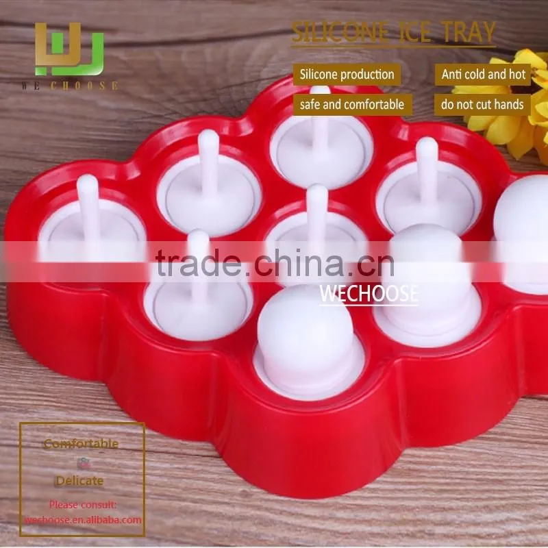 Wholesale highly appreciated silicone ball shaped ice cube tray DIY popsicle mold mini ice cube maker