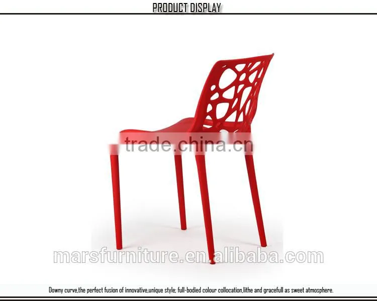 Cafe furniture design plastic cafe chair