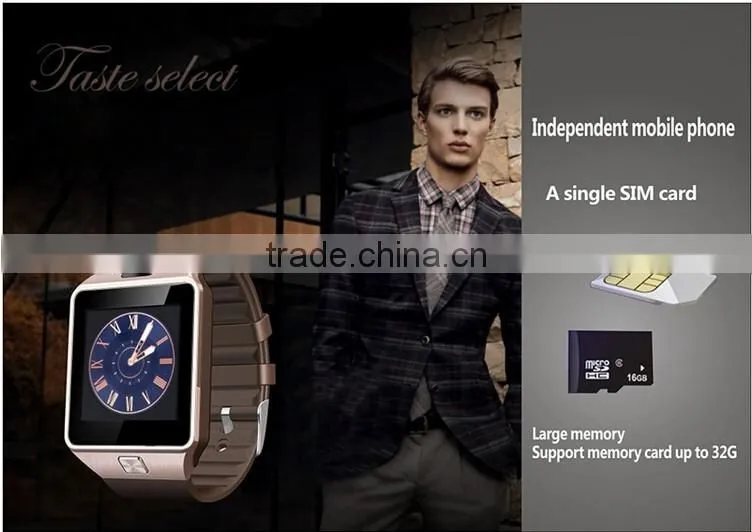 DZ09 bluetooth smart watch for android IOS Samsung Iphone phone support SMI/TF men women sport wristwatch