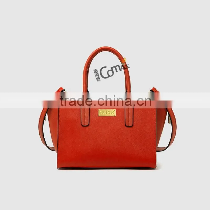 Custom engraved metal logo plate for handbag