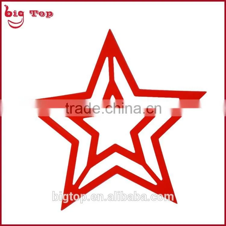 BT0189 Wholesale Silicone Star Shapes Heat Resistant Table Mat Silicone Trivet Pot Holder Silicone Cup Mat