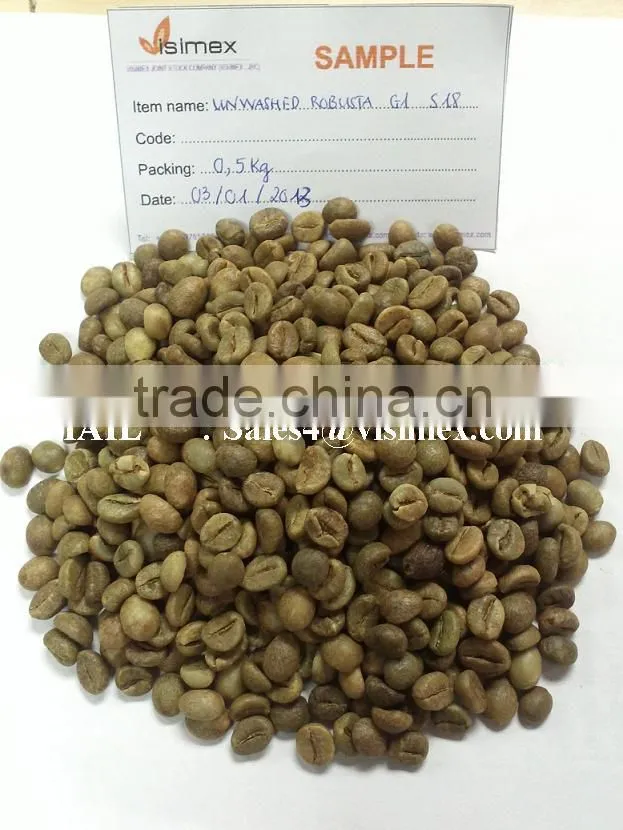 VIETNAM ROBUSTA COFFEE BEANS SCREEN 18/16/13 ORIGINAL