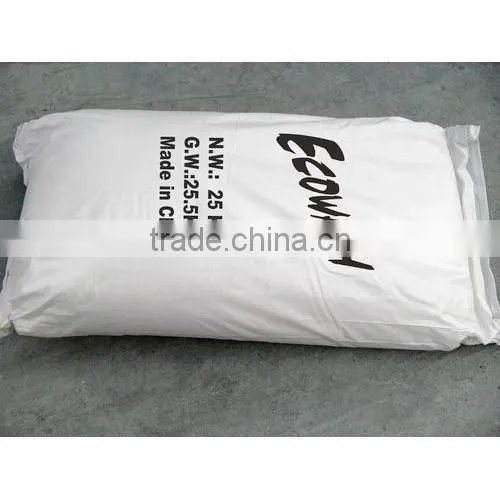 blue industrial detergent powder in bulk package