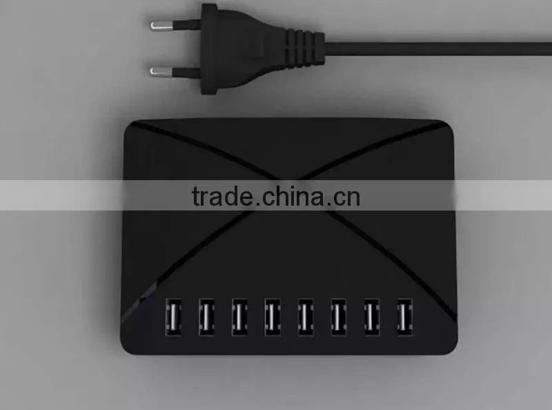 High quality fashion 3A USB travel charger with 8 USB port plugs