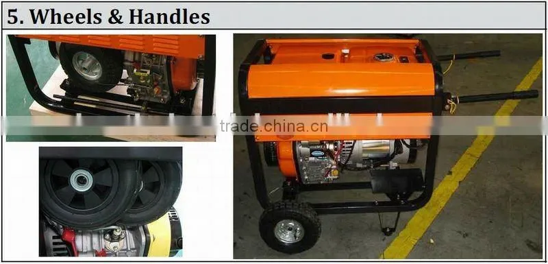 Best Seller!!! Max.Current 190A Open/Silent 5KW Diesel Welder Generator