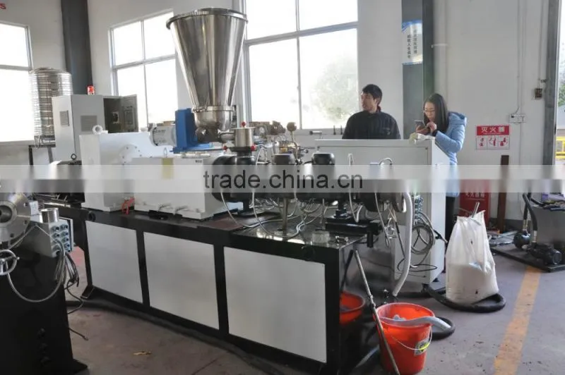PVC pipe conical plastic twin screw extruder machinery