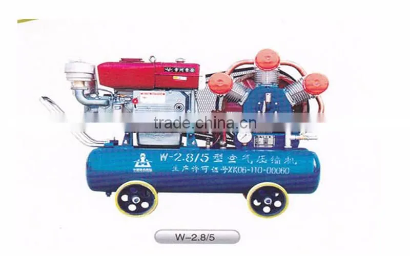 Sales to Zimbabwe Gold Mining Diesel Mobile Piston Air Compressor W-3.5/7 / Small Mobile Piston Air