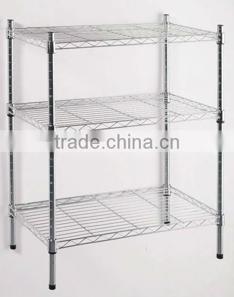 chrome wire shelving