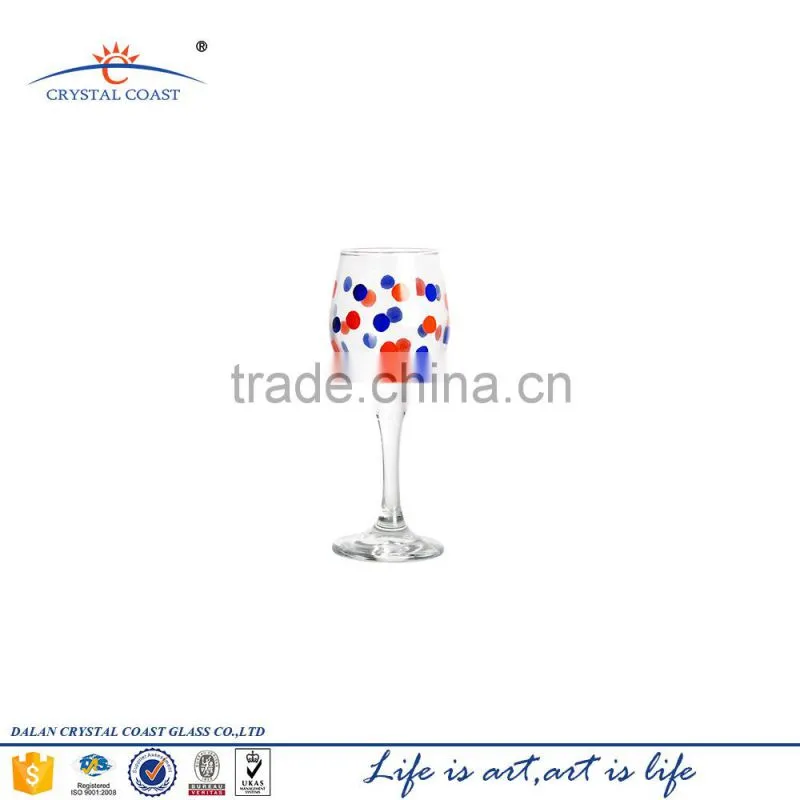 Wholesale high quality Handmade Spanish Long Stem Unique Bohemia Crystal Wine Glass
