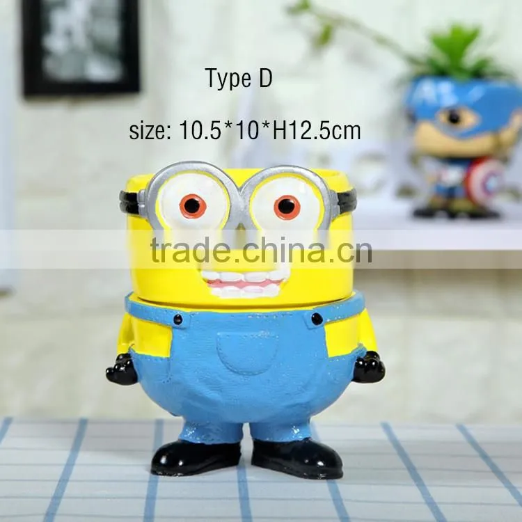 Creative various types ceramic flower pots with hole for home decoration