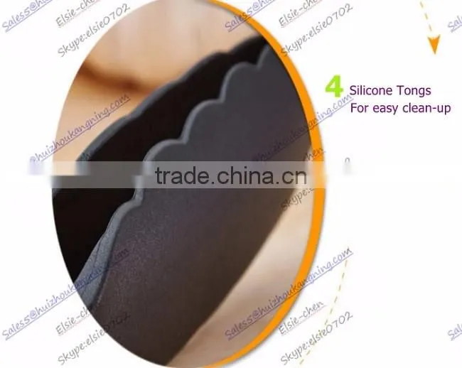 Eco-Friendly Feature Silicone salad food tongs