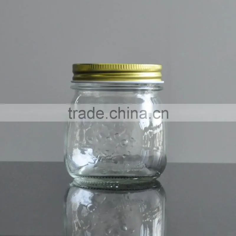 Cheap price elegant home goods glass caviar jar