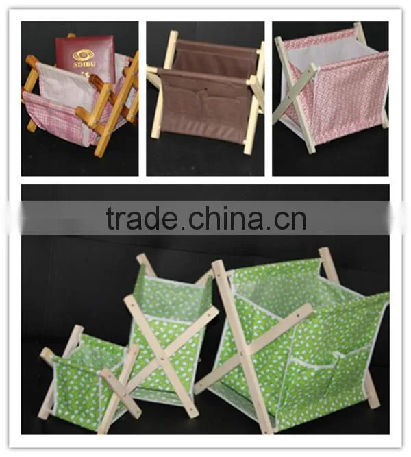 Factory price foldable office used wooden newspaper holder wholesale