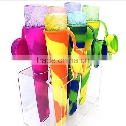 CY173 Silicone popsicles mold ice cream lolly mold ice pop mold maker