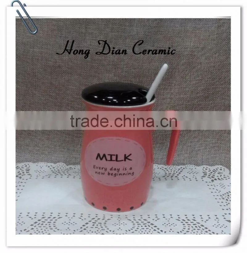 ceramic type Lovely Ceramic Cup Cute Pottery Water Mug Cup Tea Coffee Milk Cup, Snowy white,birthday wishes ceramic mugs