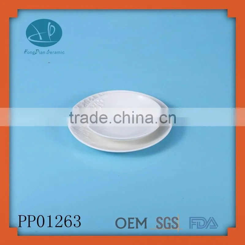 Chaozhou factory porcelain raw material decorative plate china plate