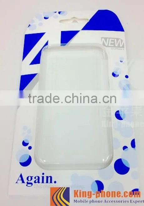 Customized paper box for cell phone case with plastic hang hole, cell phone box