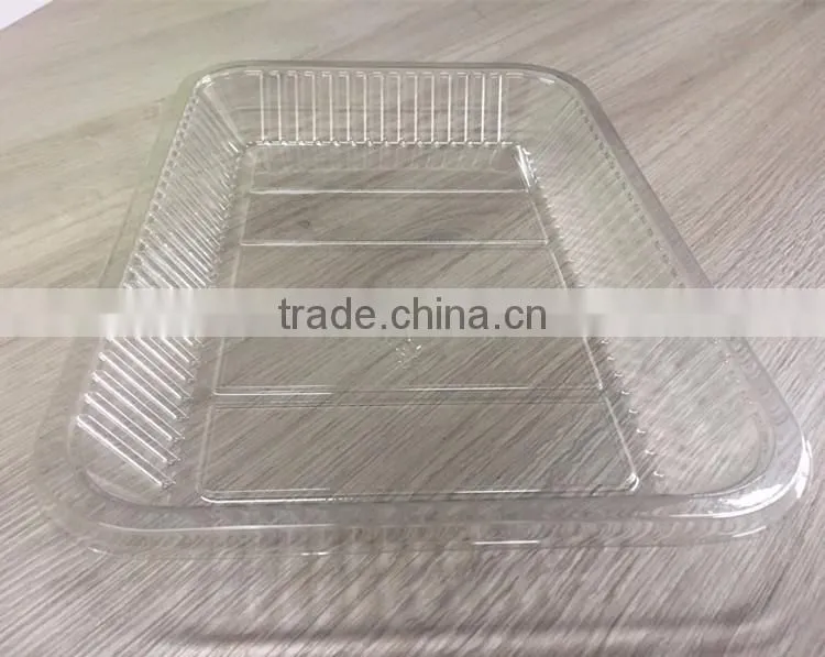 High quality custom accept pvc/pp/pet/ps fruit vegetable blister packaging plastic fruit tray