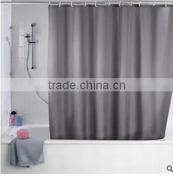solid color polyester shower curtain