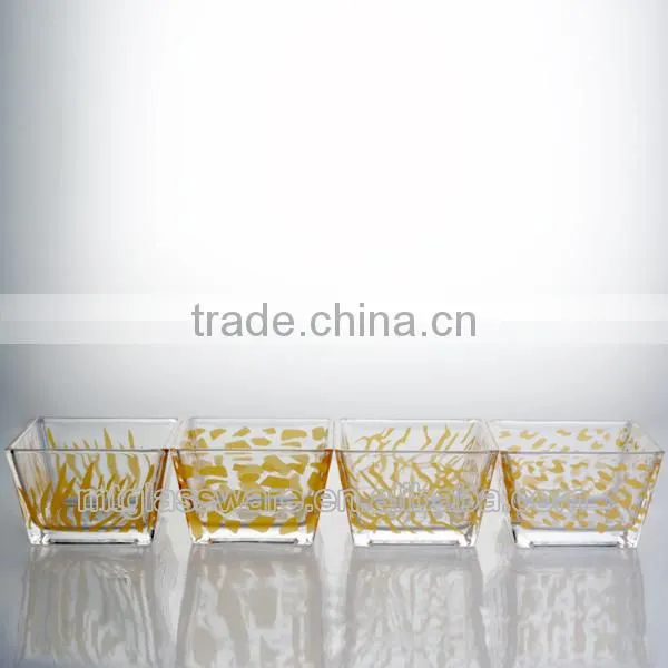 newest houshold type machine made the double groove square vase