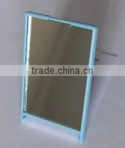 Folding plastic custom logo desktop make up mirror single side cosmetic mirror