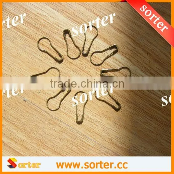 Antique Color Hot Sale Metal Pear Safety Pin for Children Cloth Decor