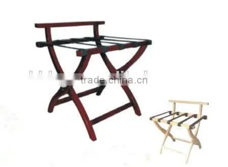 Hotel bedroom solid wood luggage rack