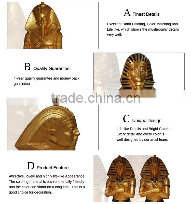 large outdoor sculptures fiberglass pharaoh sphinx egyptian statues for sale