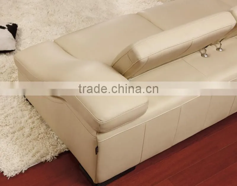 JR8021B modern Luxury Italian full thick orange cow leather living room Italy recliner sofa set