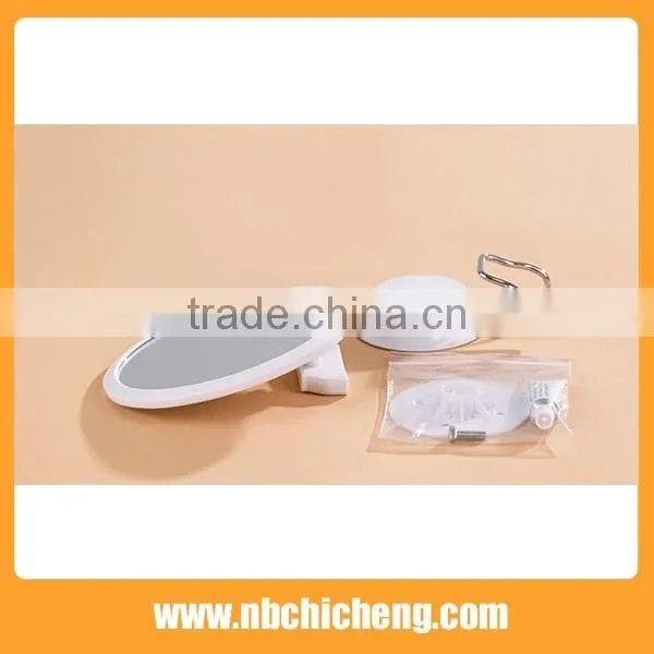 Bath mirror set suction cup hook Suction Cup Shower Mirror with Hanging Hooks