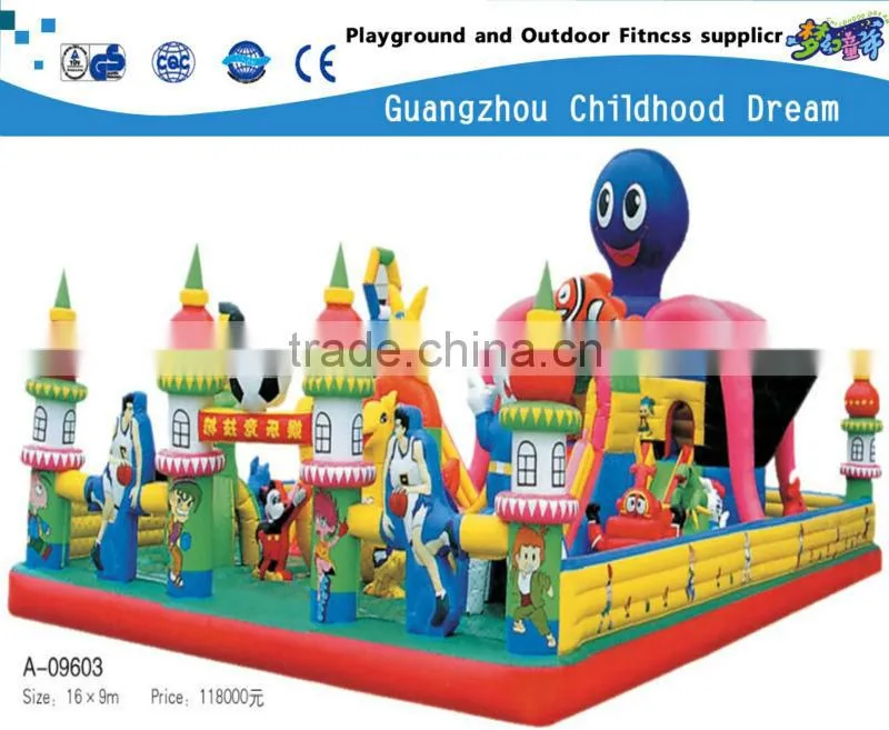 (CH-22177) INFLATABLE JUMPING , CHILDREN USE TIGER INFLATABLE JUMP BED