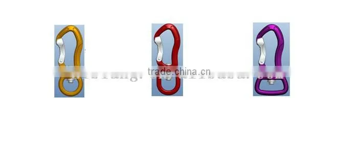 4 Different Types Ring of Colourful High Breaking Forece Carabiner for Dog Leash