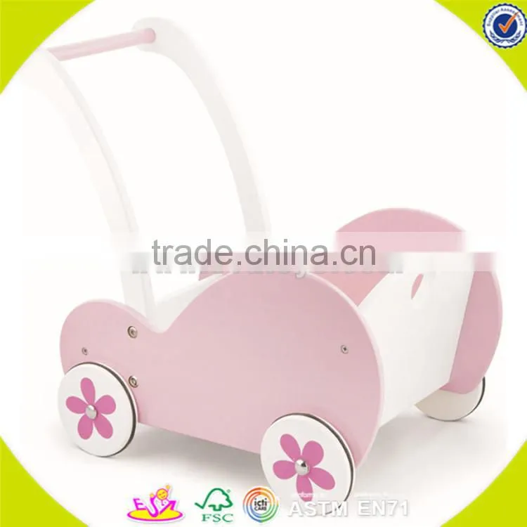 wholesale funny toddler wooden walker toy educational wooden walker toy bring fun best selling wooden walker toy W16E029