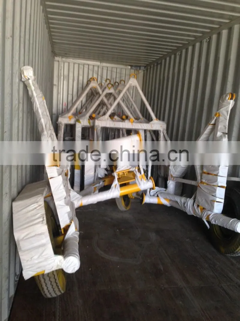 Supply Mini Optical Fiber Cable Reel Trailer Max 1.5T ,CHINA / Hydraulic Steel wire rope drum trailer